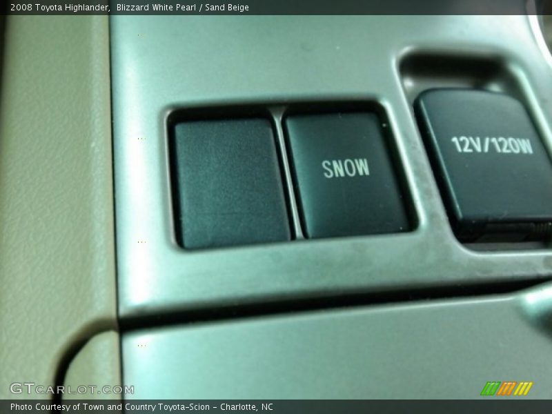 Blizzard White Pearl / Sand Beige 2008 Toyota Highlander