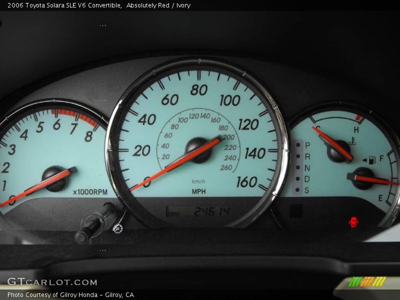 Absolutely Red / Ivory 2006 Toyota Solara SLE V6 Convertible