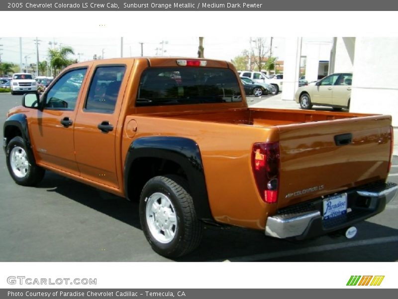 Sunburst Orange Metallic / Medium Dark Pewter 2005 Chevrolet Colorado LS Crew Cab