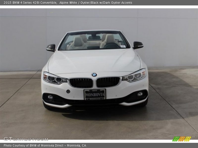 Alpine White / Oyster/Black w/Dark Oyster Accents 2015 BMW 4 Series 428i Convertible