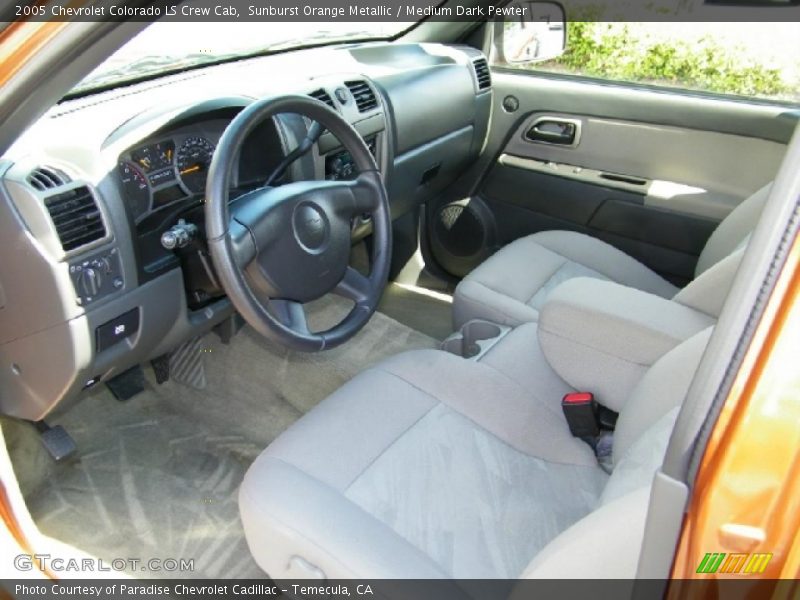 Sunburst Orange Metallic / Medium Dark Pewter 2005 Chevrolet Colorado LS Crew Cab