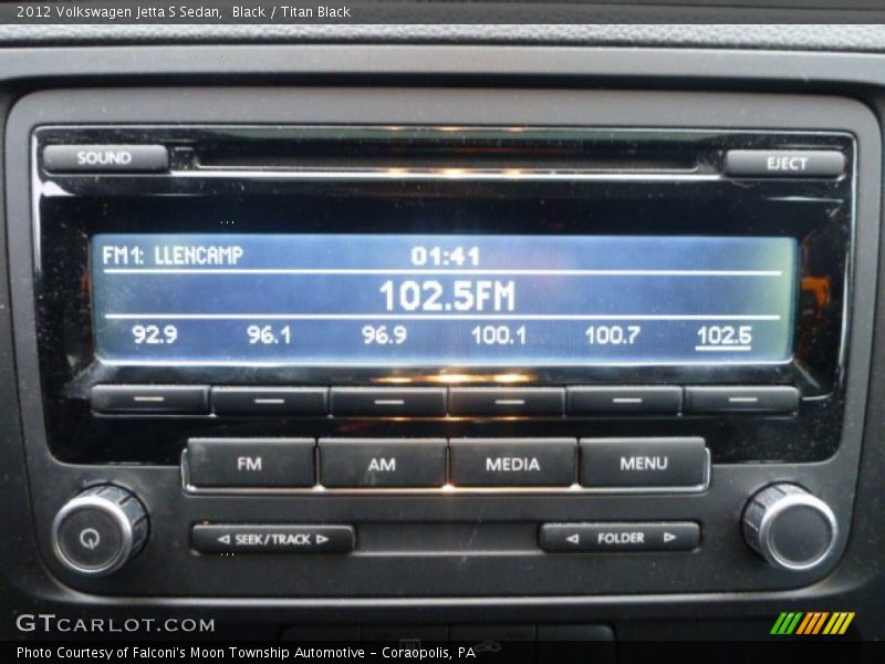 Black / Titan Black 2012 Volkswagen Jetta S Sedan