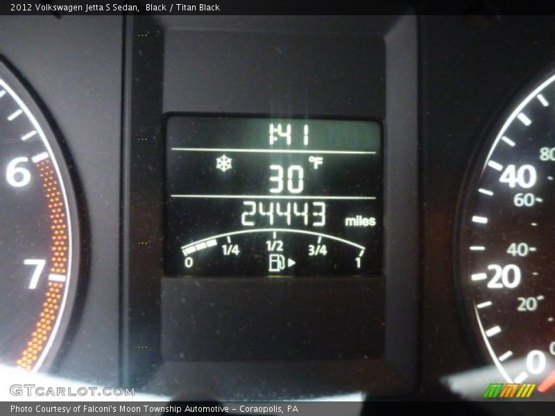 Black / Titan Black 2012 Volkswagen Jetta S Sedan