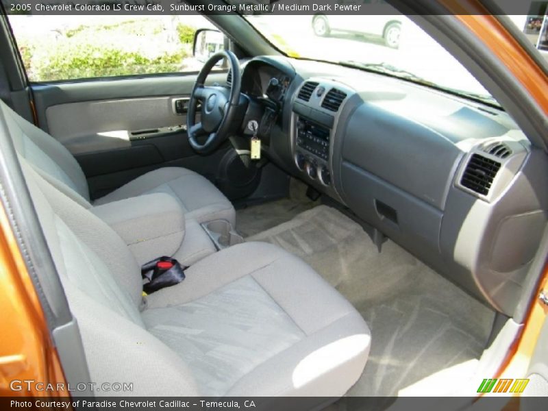 Sunburst Orange Metallic / Medium Dark Pewter 2005 Chevrolet Colorado LS Crew Cab
