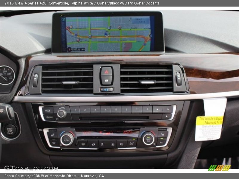 Alpine White / Oyster/Black w/Dark Oyster Accents 2015 BMW 4 Series 428i Convertible