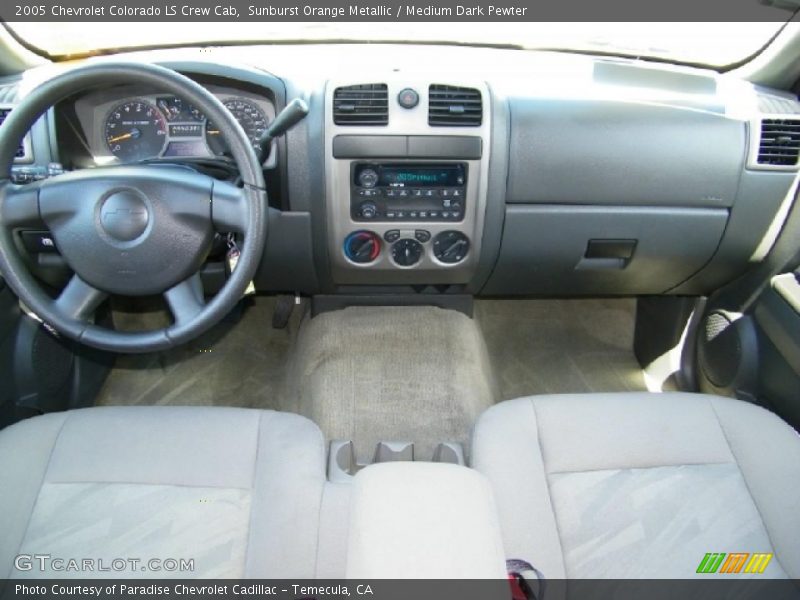 Sunburst Orange Metallic / Medium Dark Pewter 2005 Chevrolet Colorado LS Crew Cab