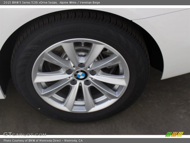 Alpine White / Venetian Beige 2015 BMW 5 Series 528i xDrive Sedan