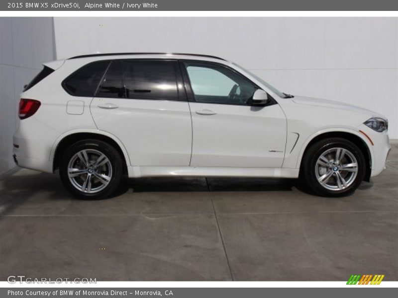 Alpine White / Ivory White 2015 BMW X5 xDrive50i