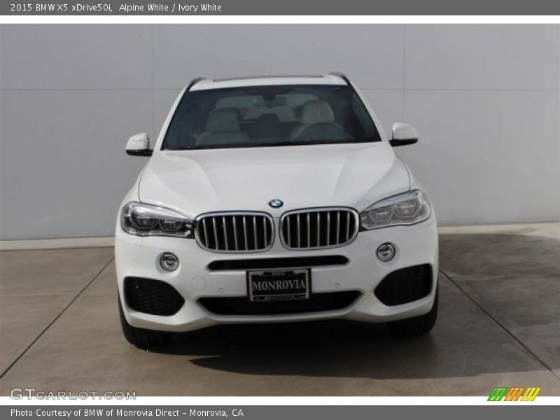 Alpine White / Ivory White 2015 BMW X5 xDrive50i