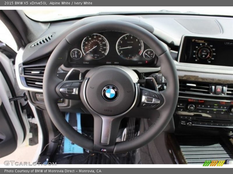 Alpine White / Ivory White 2015 BMW X5 xDrive50i