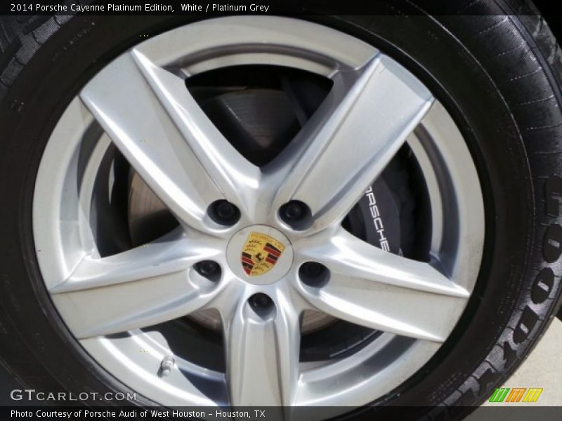 White / Platinum Grey 2014 Porsche Cayenne Platinum Edition