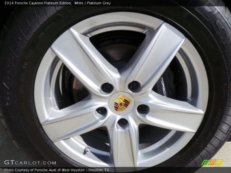 White / Platinum Grey 2014 Porsche Cayenne Platinum Edition