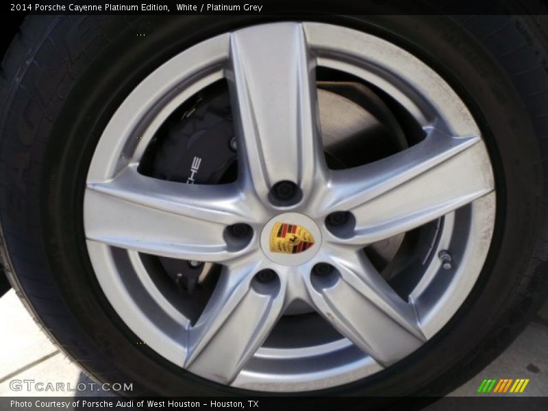 White / Platinum Grey 2014 Porsche Cayenne Platinum Edition
