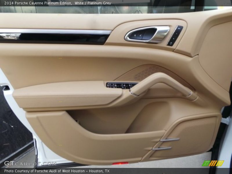 White / Platinum Grey 2014 Porsche Cayenne Platinum Edition