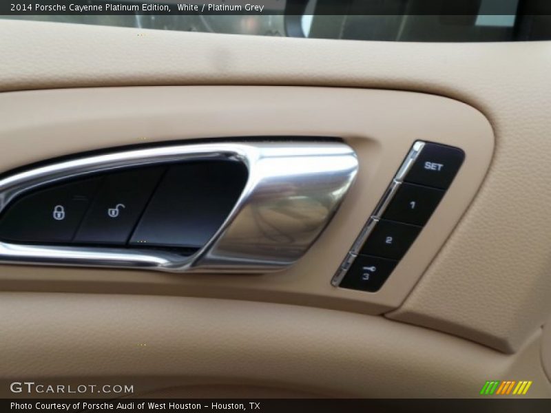 White / Platinum Grey 2014 Porsche Cayenne Platinum Edition