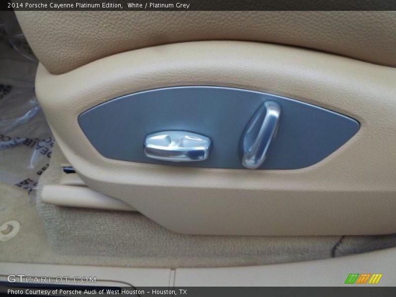 White / Platinum Grey 2014 Porsche Cayenne Platinum Edition