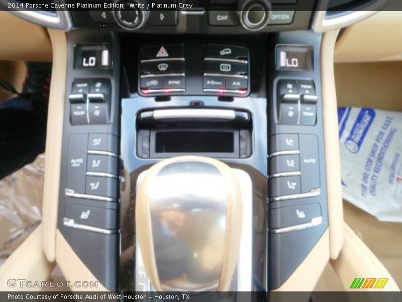 White / Platinum Grey 2014 Porsche Cayenne Platinum Edition