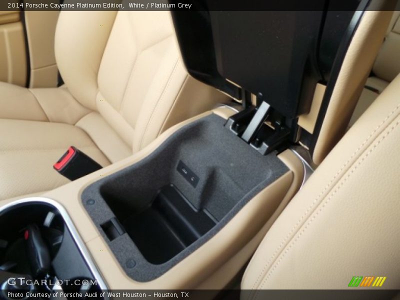 White / Platinum Grey 2014 Porsche Cayenne Platinum Edition