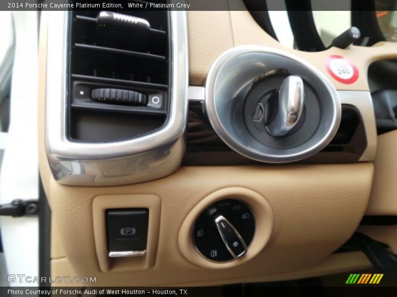 White / Platinum Grey 2014 Porsche Cayenne Platinum Edition