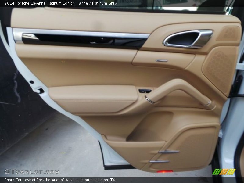 White / Platinum Grey 2014 Porsche Cayenne Platinum Edition