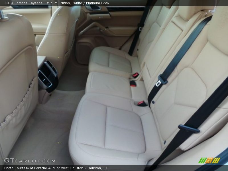 White / Platinum Grey 2014 Porsche Cayenne Platinum Edition