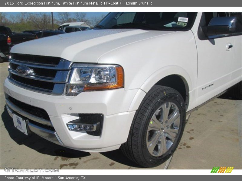 White Platinum Metallic Tri-Coat / Platinum Brunello 2015 Ford Expedition Platinum