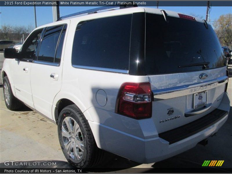 White Platinum Metallic Tri-Coat / Platinum Brunello 2015 Ford Expedition Platinum