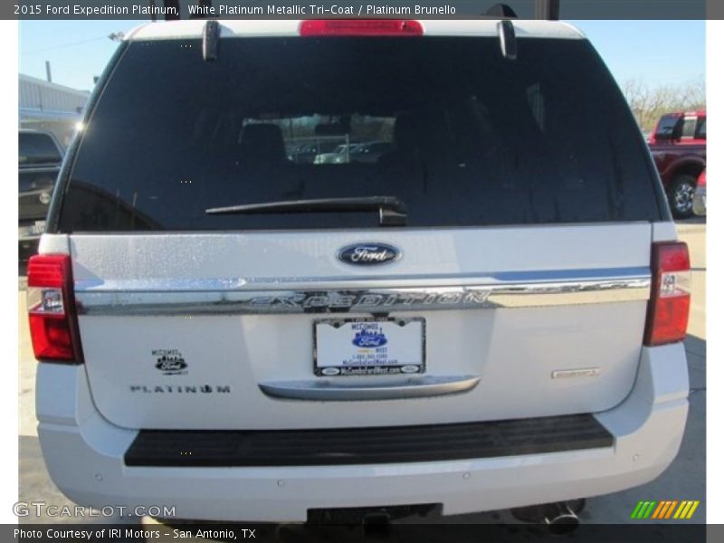 White Platinum Metallic Tri-Coat / Platinum Brunello 2015 Ford Expedition Platinum