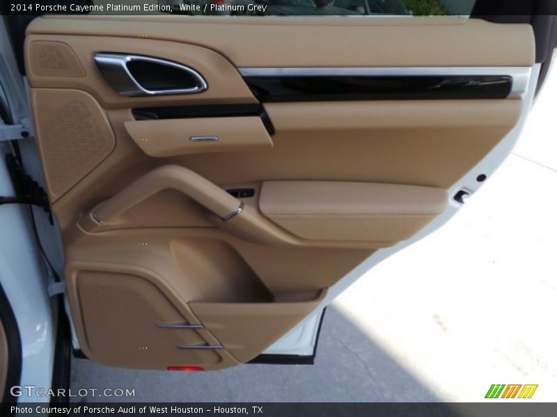 White / Platinum Grey 2014 Porsche Cayenne Platinum Edition