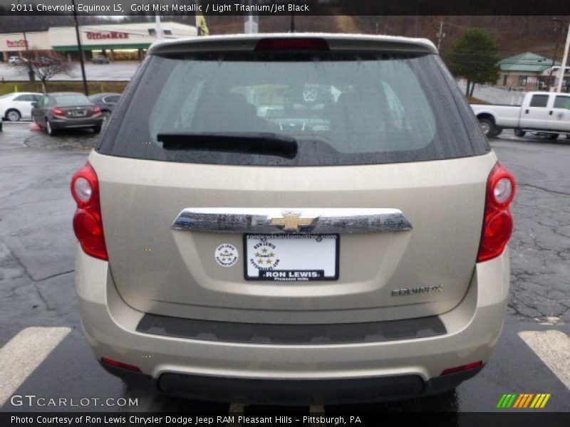 Gold Mist Metallic / Light Titanium/Jet Black 2011 Chevrolet Equinox LS