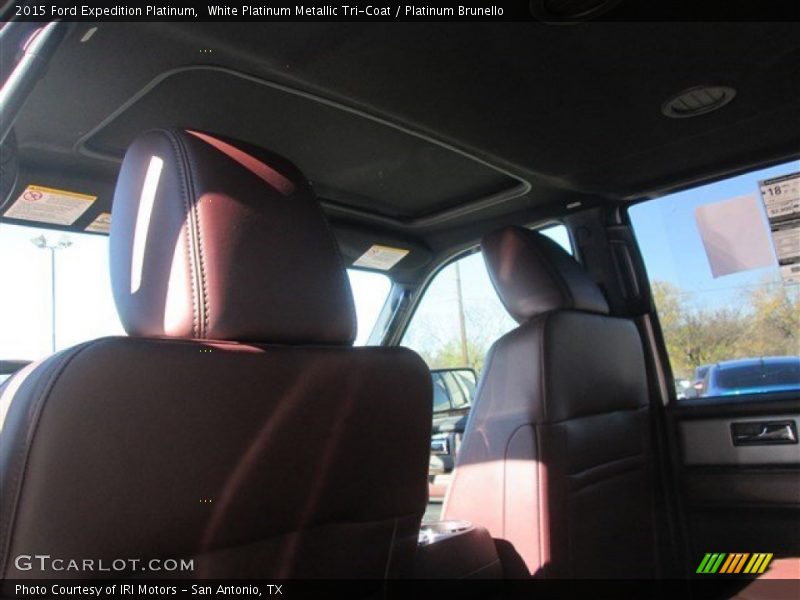 White Platinum Metallic Tri-Coat / Platinum Brunello 2015 Ford Expedition Platinum