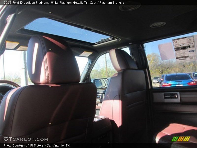 White Platinum Metallic Tri-Coat / Platinum Brunello 2015 Ford Expedition Platinum