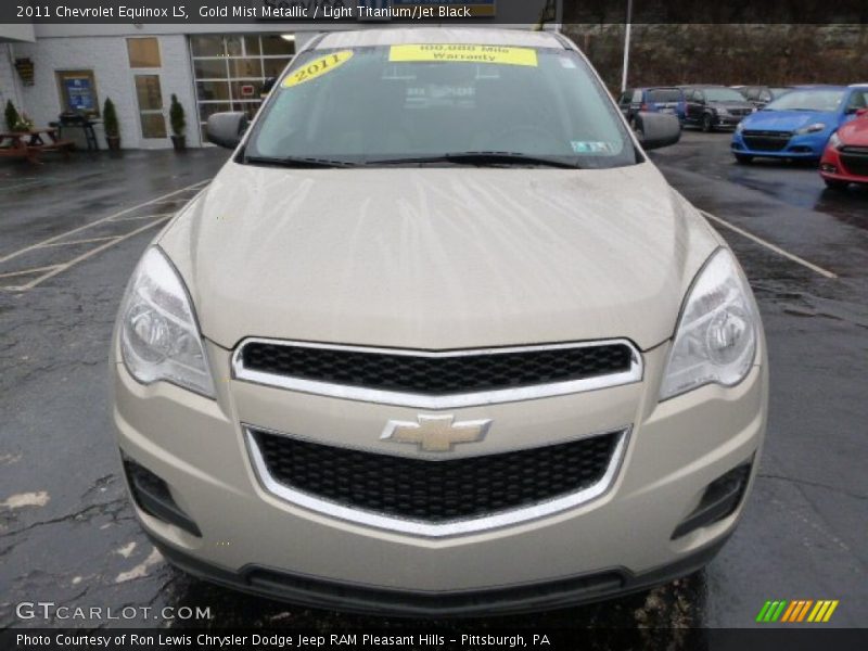 Gold Mist Metallic / Light Titanium/Jet Black 2011 Chevrolet Equinox LS