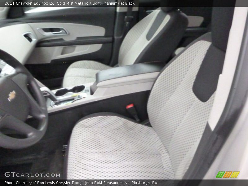 Gold Mist Metallic / Light Titanium/Jet Black 2011 Chevrolet Equinox LS
