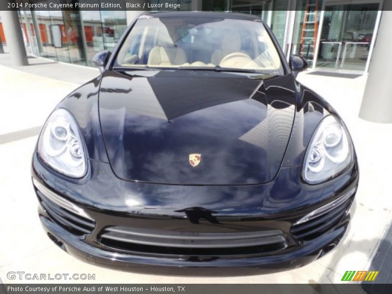Black / Luxor Beige 2014 Porsche Cayenne Platinum Edition