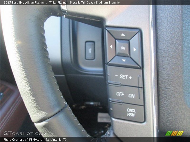 White Platinum Metallic Tri-Coat / Platinum Brunello 2015 Ford Expedition Platinum