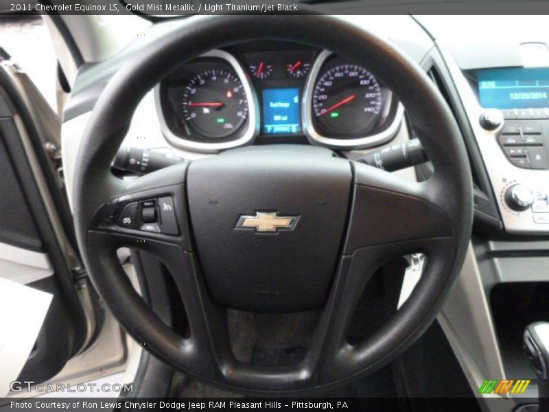 Gold Mist Metallic / Light Titanium/Jet Black 2011 Chevrolet Equinox LS