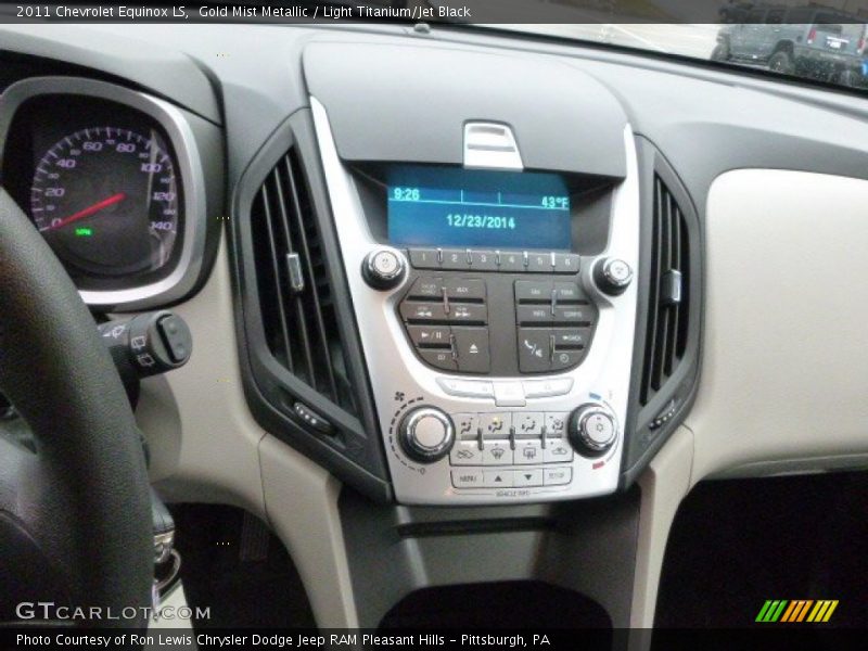 Gold Mist Metallic / Light Titanium/Jet Black 2011 Chevrolet Equinox LS