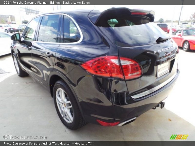 Black / Luxor Beige 2014 Porsche Cayenne Platinum Edition