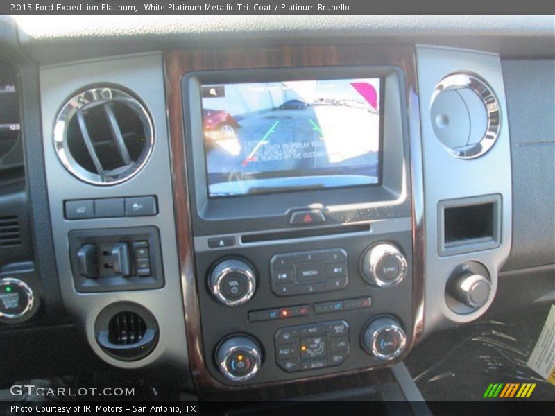White Platinum Metallic Tri-Coat / Platinum Brunello 2015 Ford Expedition Platinum
