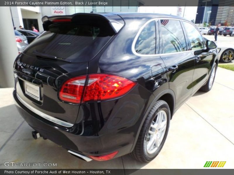 Black / Luxor Beige 2014 Porsche Cayenne Platinum Edition