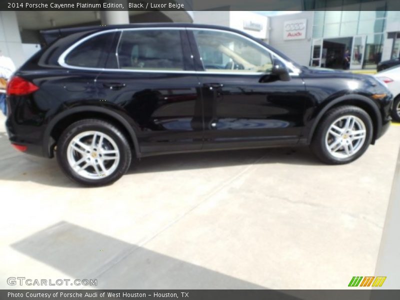 Black / Luxor Beige 2014 Porsche Cayenne Platinum Edition