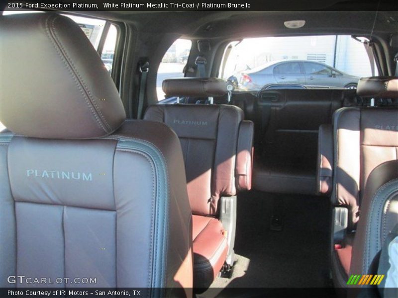 White Platinum Metallic Tri-Coat / Platinum Brunello 2015 Ford Expedition Platinum
