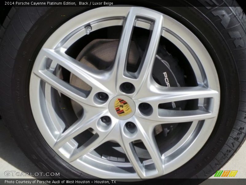 Black / Luxor Beige 2014 Porsche Cayenne Platinum Edition