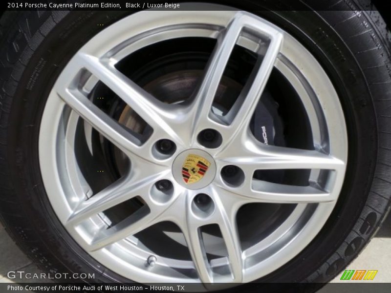 Black / Luxor Beige 2014 Porsche Cayenne Platinum Edition