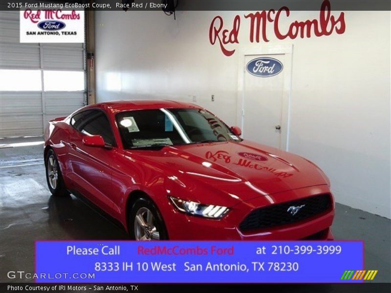 Race Red / Ebony 2015 Ford Mustang EcoBoost Coupe