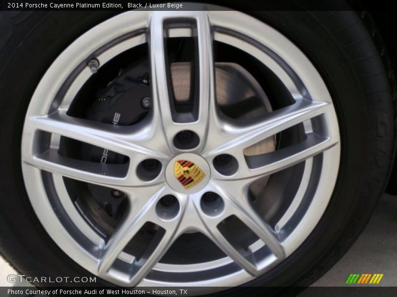 Black / Luxor Beige 2014 Porsche Cayenne Platinum Edition