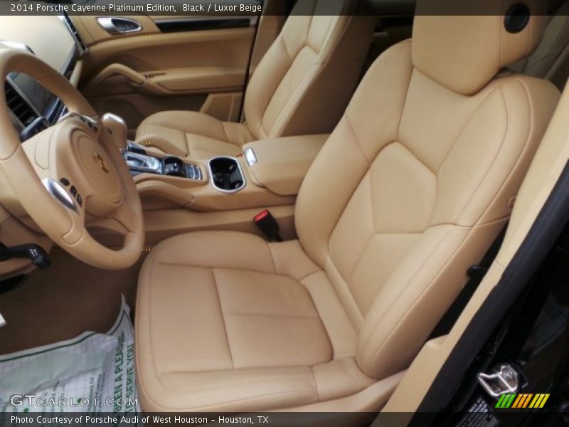 Black / Luxor Beige 2014 Porsche Cayenne Platinum Edition