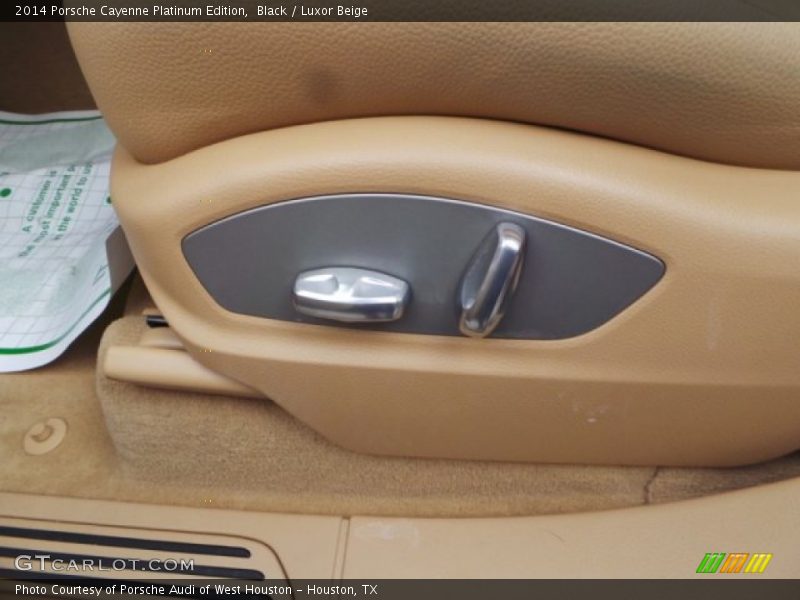 Black / Luxor Beige 2014 Porsche Cayenne Platinum Edition