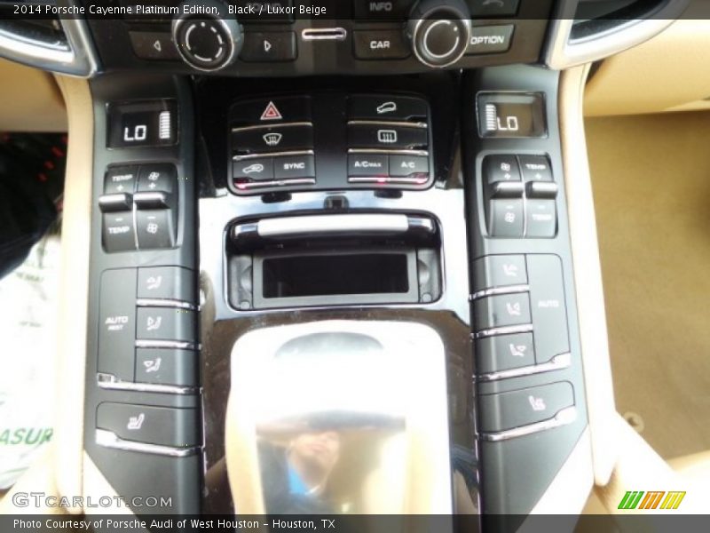 Black / Luxor Beige 2014 Porsche Cayenne Platinum Edition
